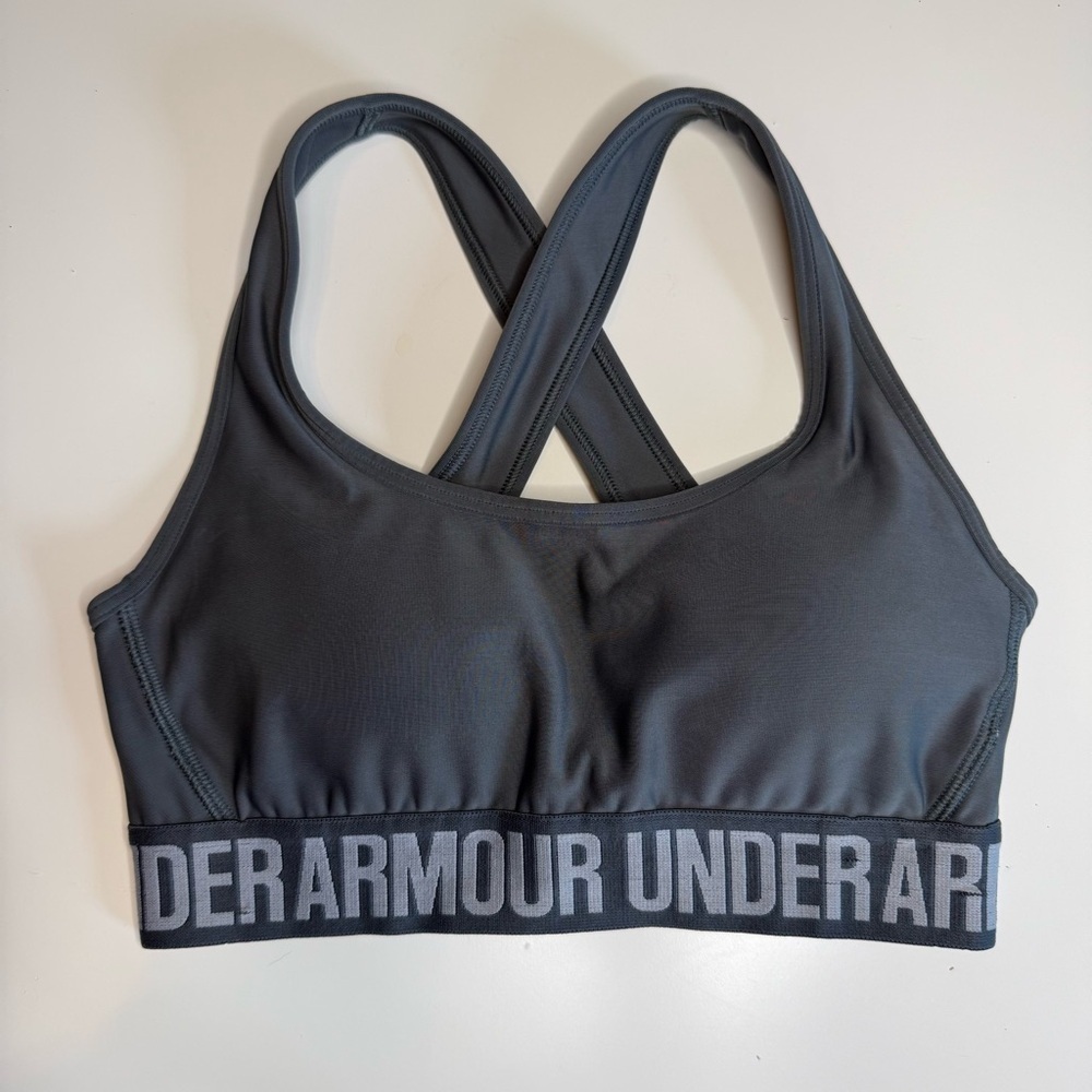 Under Armour Charcoal Gray Sports Bra with Pads Size XS GUC